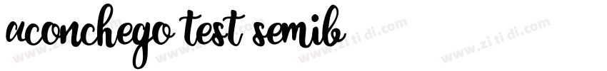 aconchego test semib字体转换